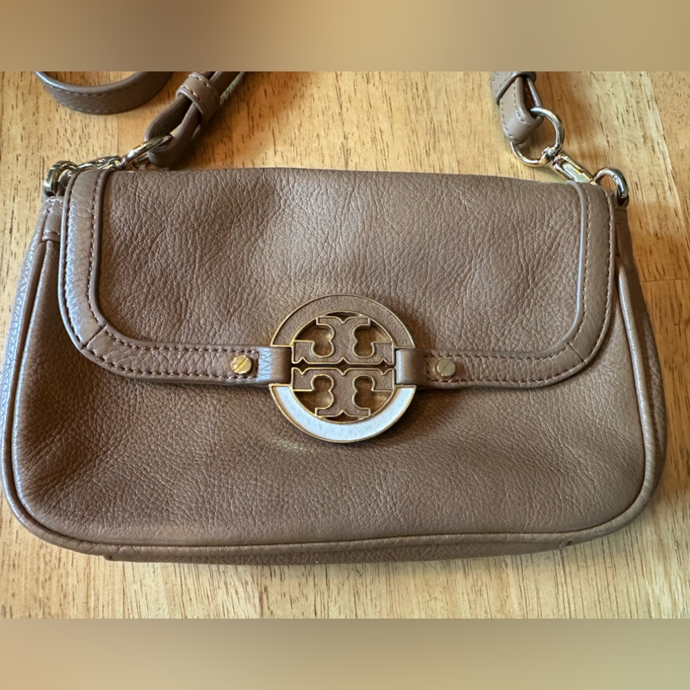 Tory Burch Brown Leather Crossbody Bag - Picture 2 of 11